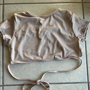 Tan Swim Top